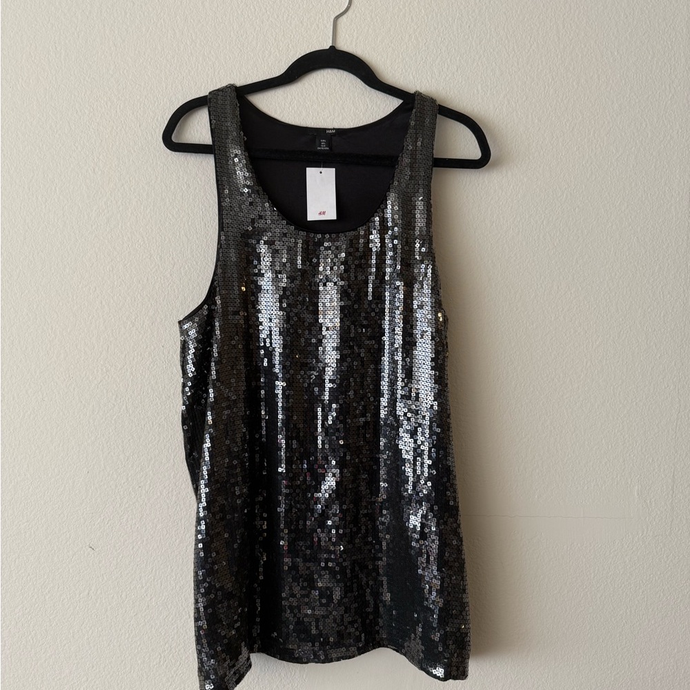 Black Sequin Dress or Top